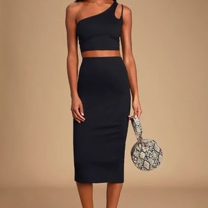 Black One Shoulder Dress